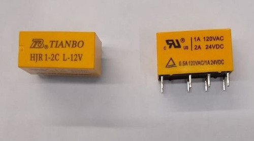 Microrelay Doble Inversor 12vdc  2 Amperes 1