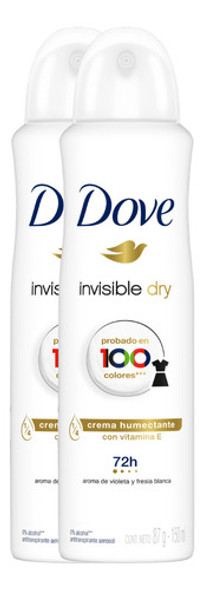 Kit 6 Desodorante Dove Feminino Invisible Dry 150ml 0