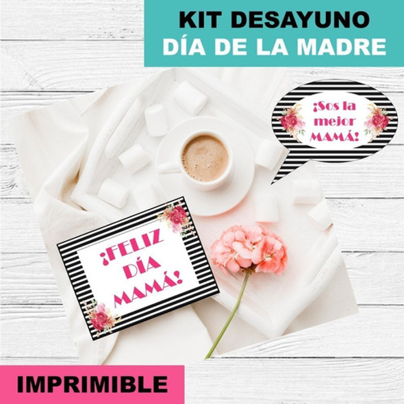 Kit Imprimible Desayuno Día De La Madre Editable 1 Kit Imprimible Desayuno Día De La Madre Editable 1