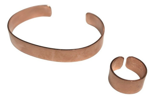 Pulsera Y Anillo De Cobre Puro 0