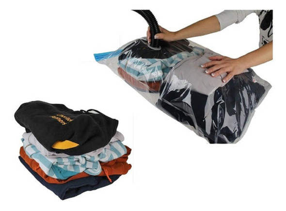 Pack X 10 Bolsas Al Vacio Para Guardar Ropa 50x60cm 1