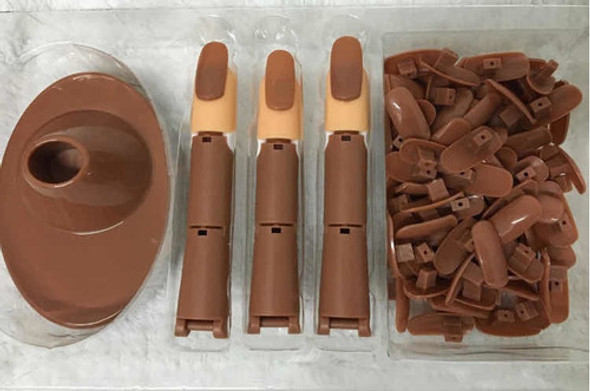 Kit Dedos De Mão Pra Treino Unhas Gel Manicure Iniciante-nf 0 Kit Dedos De Mão Pra Treino Unhas Gel Manicure Iniciante-nf 0