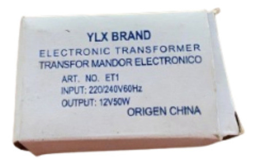 Trasformador Electrónico Ylx Brand Et1 0