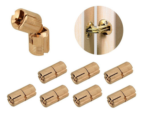 Bisagra Oculta De Latón Diámetro 16mm Eurohard X 8 Unidades 0