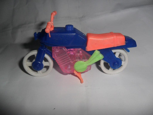 Motocicleta Moto Plastica Anteojito Billiken Miniatura Sello 0