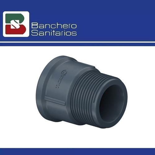 Manguito Rosca Macho 63 X 2 1/2  Tigre Pvc Jp A. Fría 1