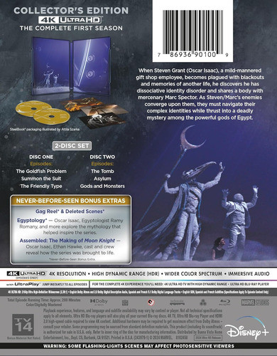 4k Uhd Bluray Moon Knight Season 1 / Temporada 1 Steelbook 1