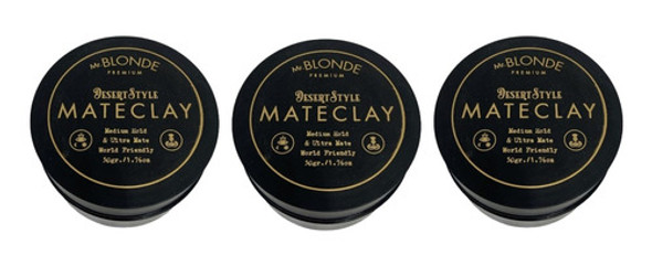 Pomada Matte Barbería X50 Gr Mr.blonde X 3 U. Nueva 0 Pomada Matte Barbería X50 Gr Mr.blonde X 3 U. Nueva 0