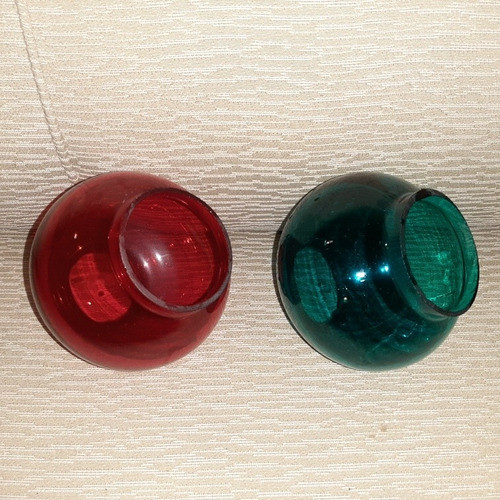Tulipas De Vidrio De  Barco De Luces De Posición Originales 1