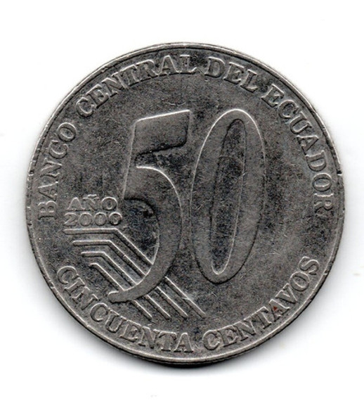Ecuador Moneda 50 Centavos Año 2000 Km#108 0