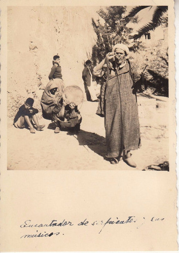 1950 Tanger Fotografia Real Encantador Serpientes Marruecos 0