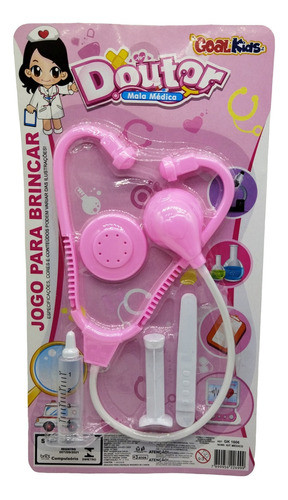 Brinquedo Kit Médico Infantil 05 Peças Doutor Médica Consult 0