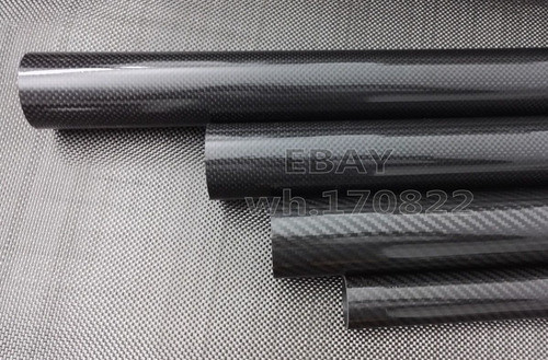 Rollo Envuelto Alta Calidad 3k Fibra De Carbono Tubo 27 Mm * 1