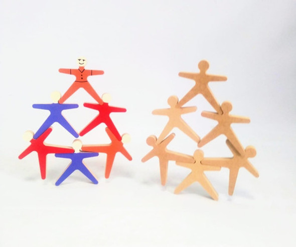 Acrobatas - Juego Didactico De Mesa De Diseño En Madera 1
