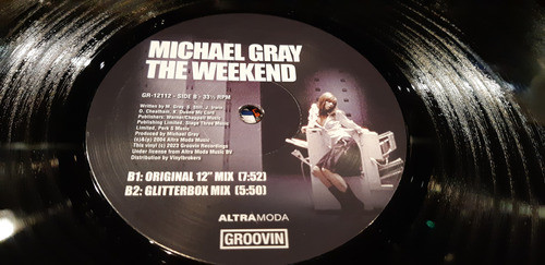 Michael Gray The Weekend Vinilo Maxi Italy 2023 Reedicion 1