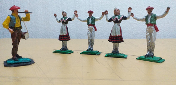 Soldados  Plomo-vascos Bailando- 54 Mm-aitor+ Caja 0