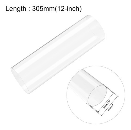 Tubo Acrilico Rigido Transparente Id96mm Od100mm X 305mm 1