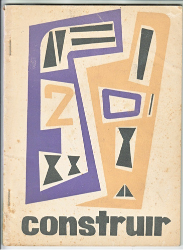 1955 Arte Tapa Carlos Carvalho Uruguay Revista Construir 0