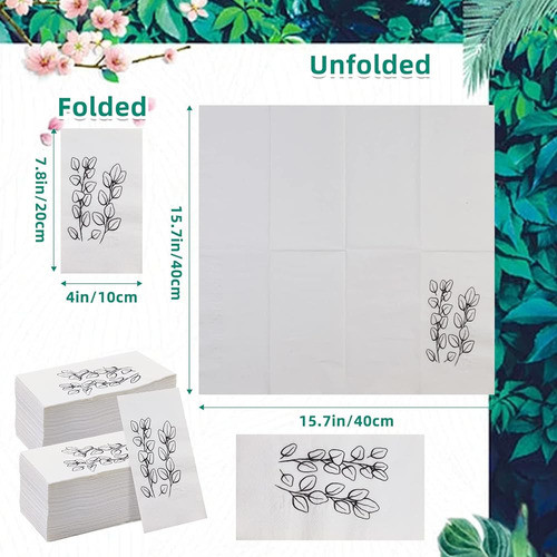 ~? 200pcs Toallas De Mano Desechables Para El Baño, Serville 1