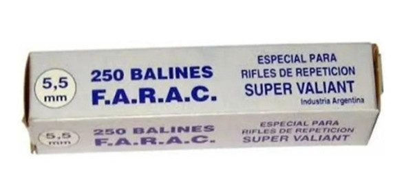 Balines Esféricos Farac Industria Nacional Calibre 5.5 0 Balines Esféricos Farac Industria Nacional Calibre 5.5 0
