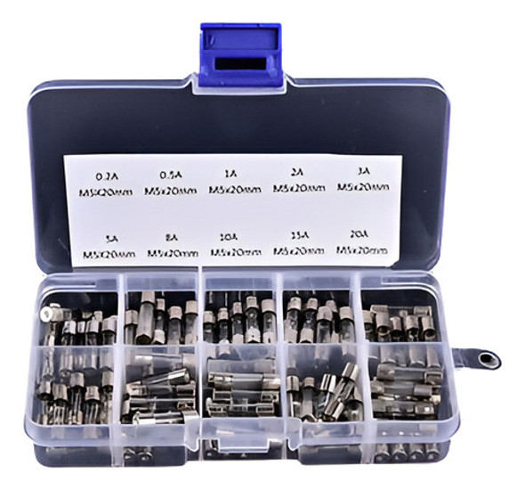 100pcs/set 5 X 20 Mm Fusible De Tubo De Vidrio Surtidos Kits 0