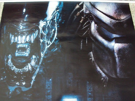 Poster Original De La Pelicula Aliens Vs Predator. 1