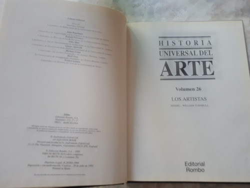 Historia Universal Del Arte - Tomo 26 - Editorial Rombo 1