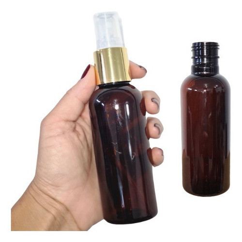 Kit Com 10 Borrifadores 120ml Pet Âmbar Luxo 0