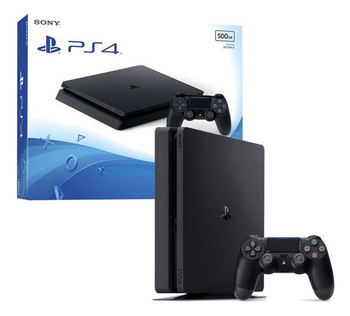 Consola Playstation 4 500gb Slim Negra Tranza 0