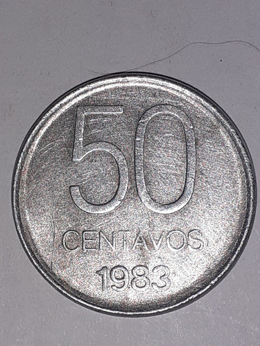 Moneda De 50 Centavos Del Año 1983 0