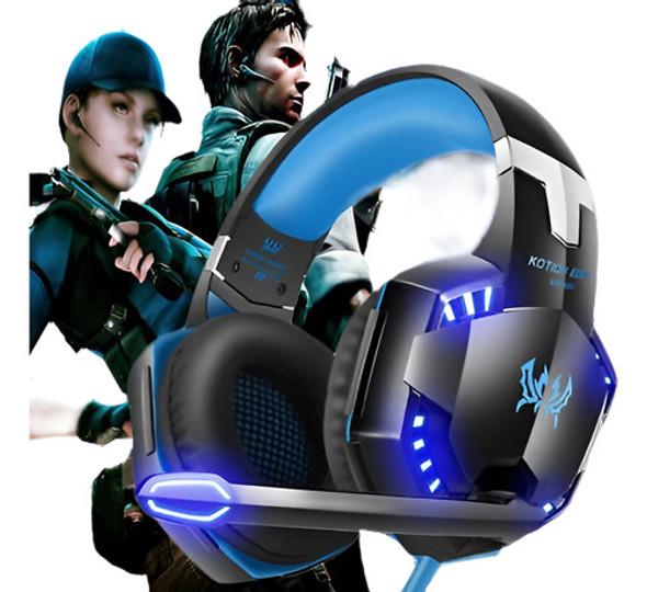 3,5 Mm Gaming Headset Mic Led Auriculares Estéreo Surr Oreja 0