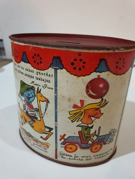 Alcancia Garua - Diferente Litografia- Antiguo Juguete 1 Alcancia Garua - Diferente Litografia- Antiguo Juguete 1