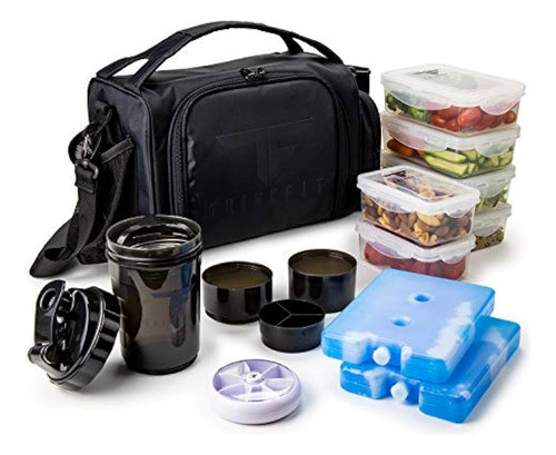 Fiambrera Aislada Para Preparación De Comidas Con 6 Recipien 0