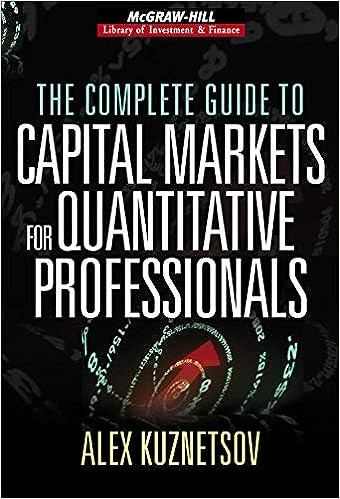 The Complete Guide To Capital Markets For Quantitative Professionals De Alex Kuznetsov Pela Mcgraw-hill Companies (2006) 0