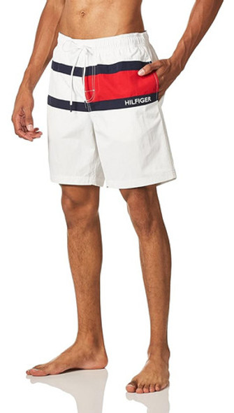 Tommy Hilfiger Bañador Estándar 7 Bandera Para Hombre Con Qu 0