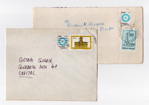 Lt1899. Carta Con Estampillas. Dos Sobres Completos. 1981. 0