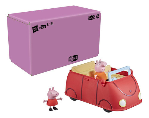 Coche Rojo De Peppa Pig Con Figuras Para Niños De 1