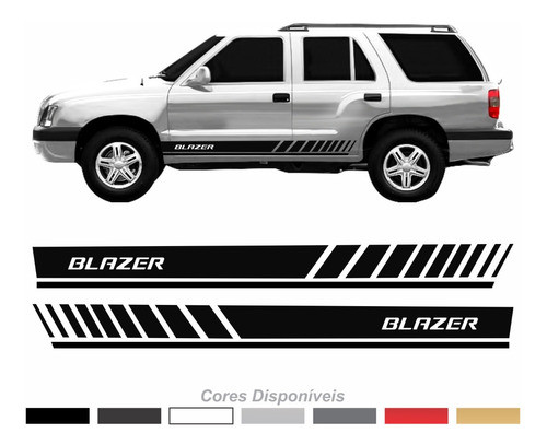 Adesivos Chevrolet Blazer Faixa Lateral Fba010 Fge 1