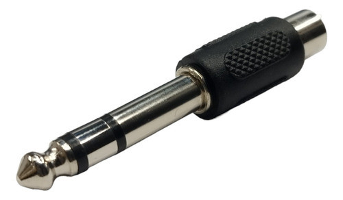 Adaptador Plug 1/4 (6,5m) Stereo A Jack Rca Dorado 0