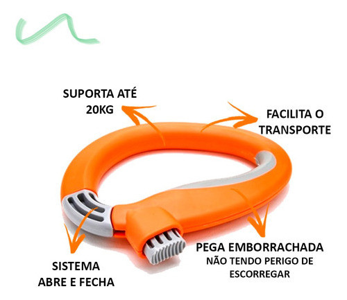 Kit 2 Carregador De Sacola Suporte Levar Sacolas Mercado 1