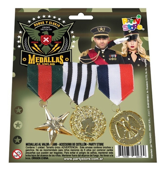 Medalla Al Valor Condecoracion Disfraz Cotillon 1 Medalla Al Valor Condecoracion Disfraz Cotillon 1