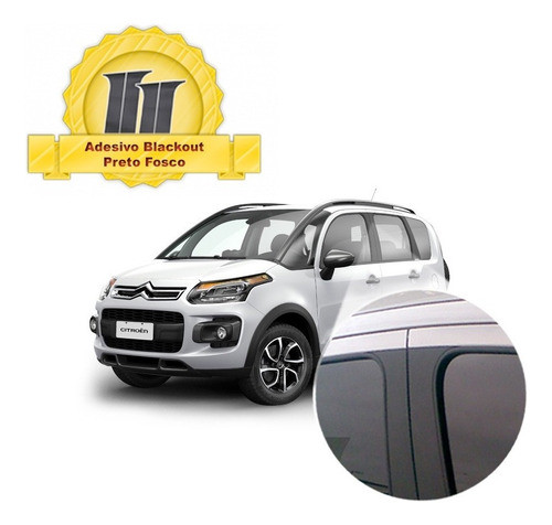 Blackout Aircross P/ Coluna De Porta ¿ Preto Fosco Poroso 0