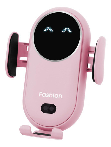 Soporte Cargador De Celular Inteligente Inalambrico Rosa 0