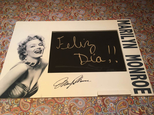 Pizarra Para Notas Con Tiza Marilyn Monroe 0