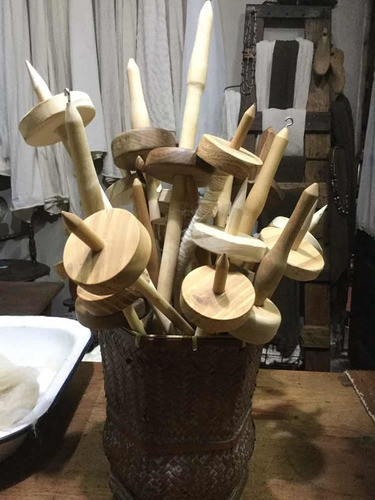 Huso Par Hilar Todo Tipo De Fibra, Lana , Llama Y Mezclas. 0