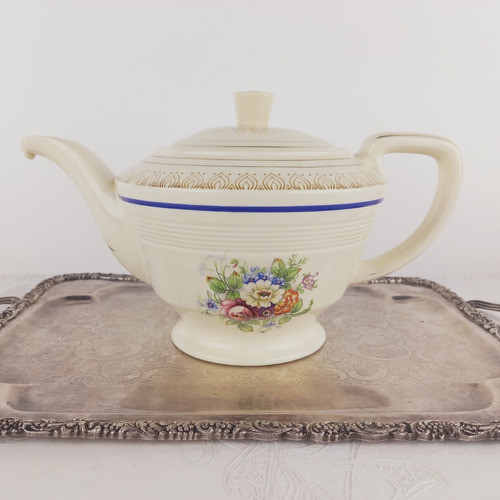 Tetera Azucarero Jarra Te Ingles Antiguo Divino Diseño Veala 0