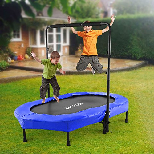 Ancheer Trampolín, Mini Cama Elástica Reboteador Con Mango A 1