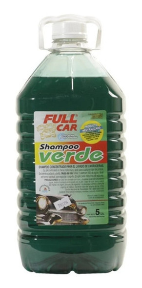 Shampoo Verde Full Car Ph Neutro Concentrado 5lts 1