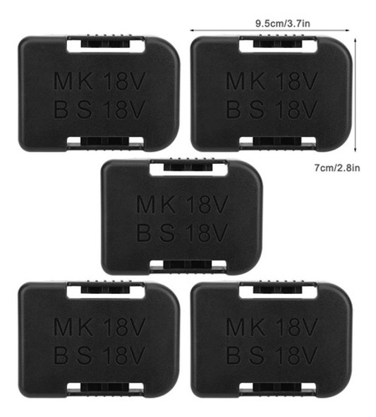 5 Unidades De Almacenamiento De Batera Para Dispositivos De 1