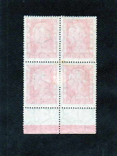 Argentina 1952, Mt N° 520a Cuadro Mint, Doble Imp. Mira!! 1